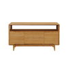 Currant Media Unit, Caramelized, Media Console by Greenington, 54" length x 18" width x 29" height thumbnail 2