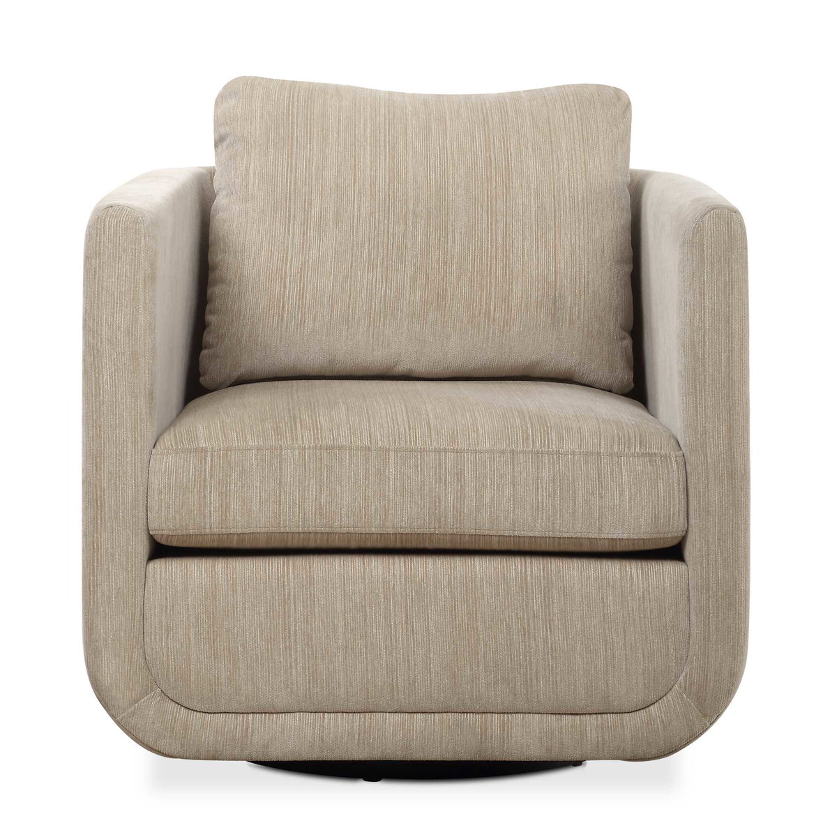 Abound Porcelain Swivel Chair, Accent Chair by Uttermost, 29.6" width x 26.5" height x 32" depth View 1