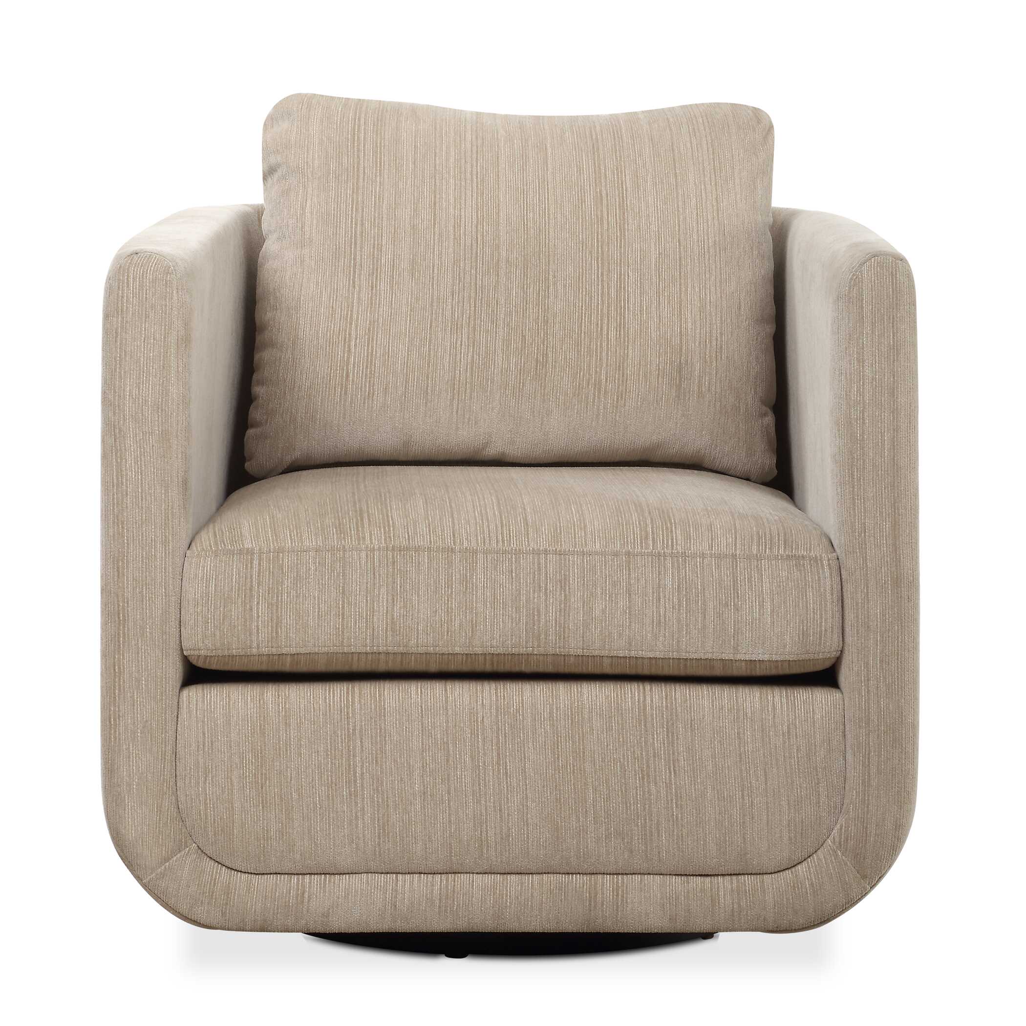 Abound Porcelain Swivel Chair, Furniture by Uttermost, 29.6" width x 26.5" height x 32" depth View 1