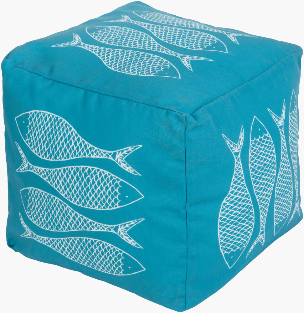 Rain Pouf, Ottoman by Surya, 18" width x 18" height