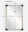 Marina Rope Mirror, by Uttermost, 2'0.12" width x 3' height x 1.75" depth thumbnail 3
