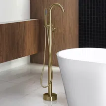 Online Designer Bathroom F-0007 Cove 1 Handle Freestanding Tub Filler with Diverter