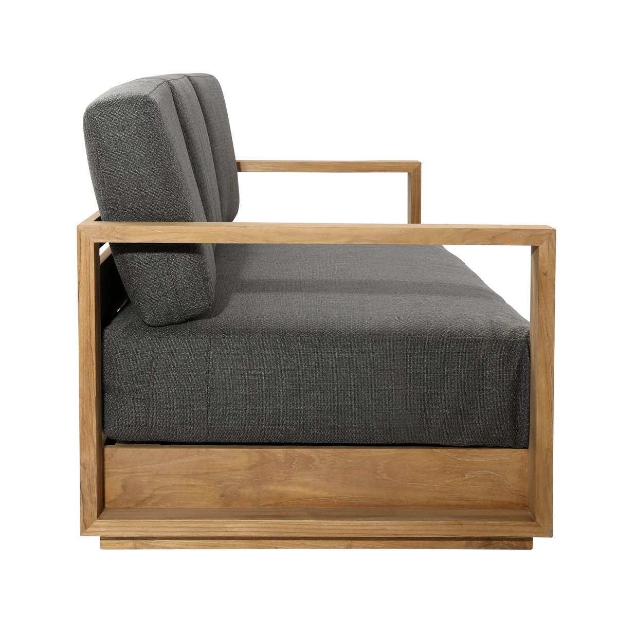Darlene Outdoor Sofa Charcoal, Sofas & Sectional by Dovetail, 94.62" width x 32.5" height x 33.5" depth View 3