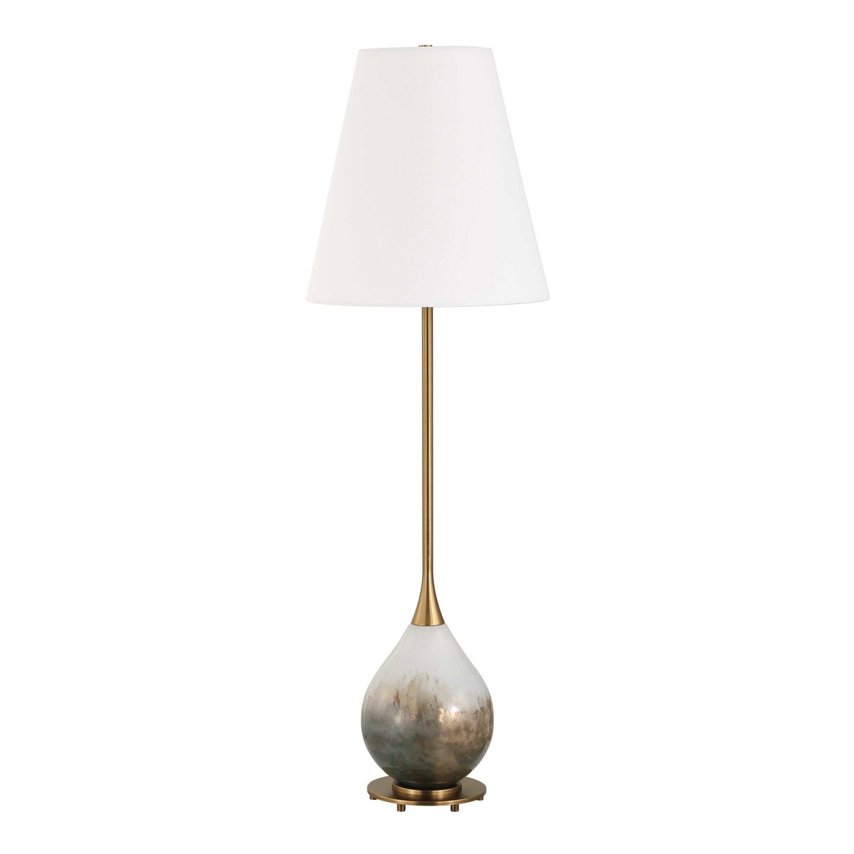 Cardoni Smoke Buffet Lamp, by Uttermost, 11" width x 34.5" height x 11" depth View 4
