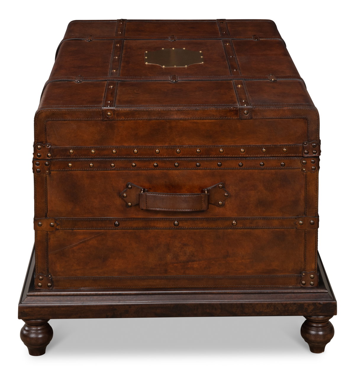 Laramie Trunk Coffee Table, by Sarreid, 2'2" length x 3'7" width x 1'8" height View 4