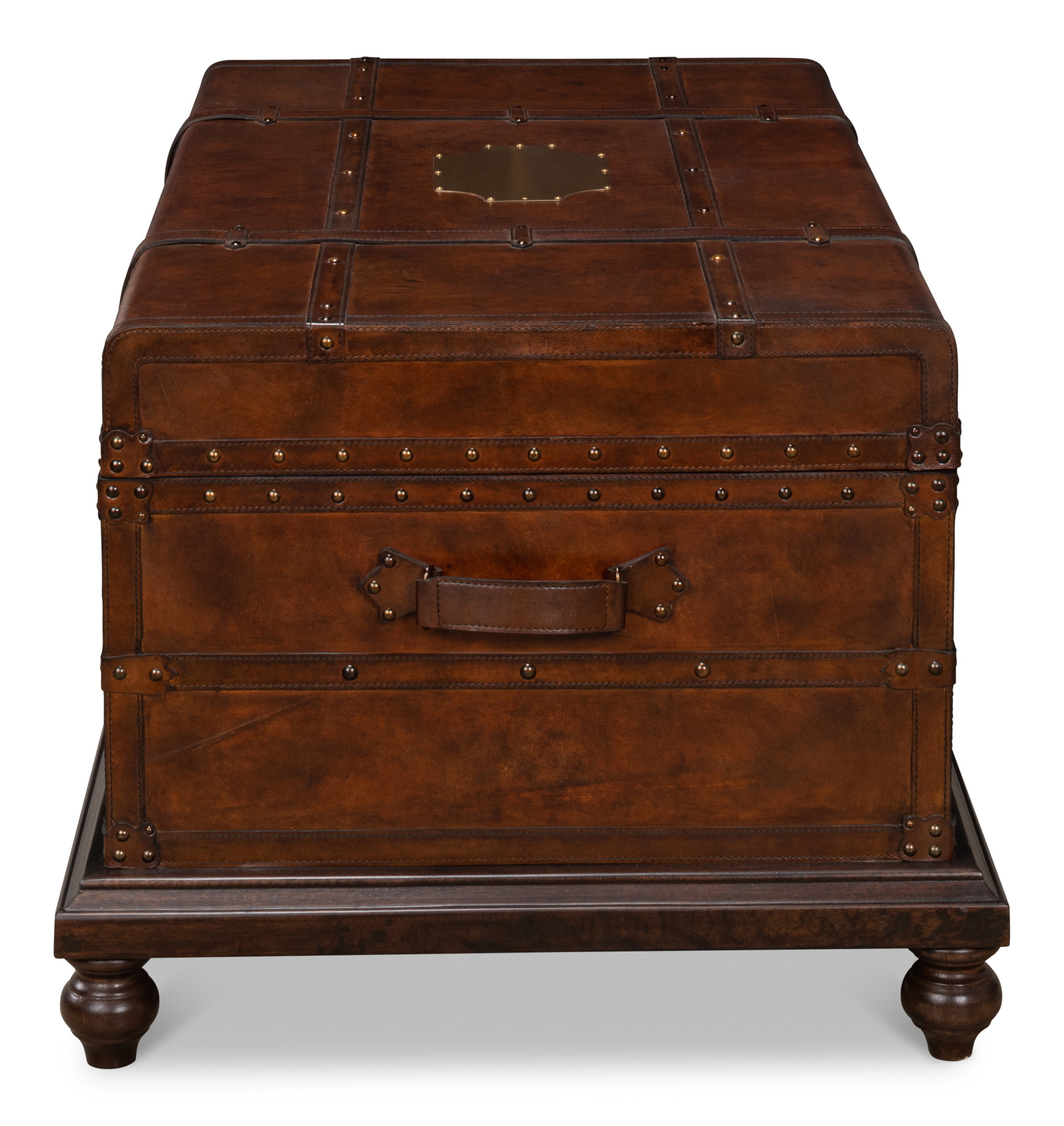 Laramie Trunk Coffee Table, by Sarreid, 43" length x 26" width x 20" height View 3