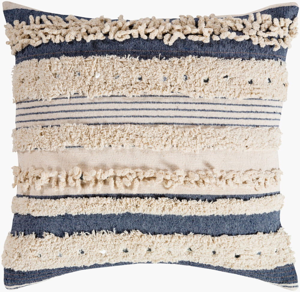 Temara Accent Pillow, Decorative Pillow by Surya, 18" length x 18" width