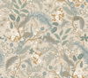 Peacock Garden Linen Peel & Stick Wallpaper thumbnail 0