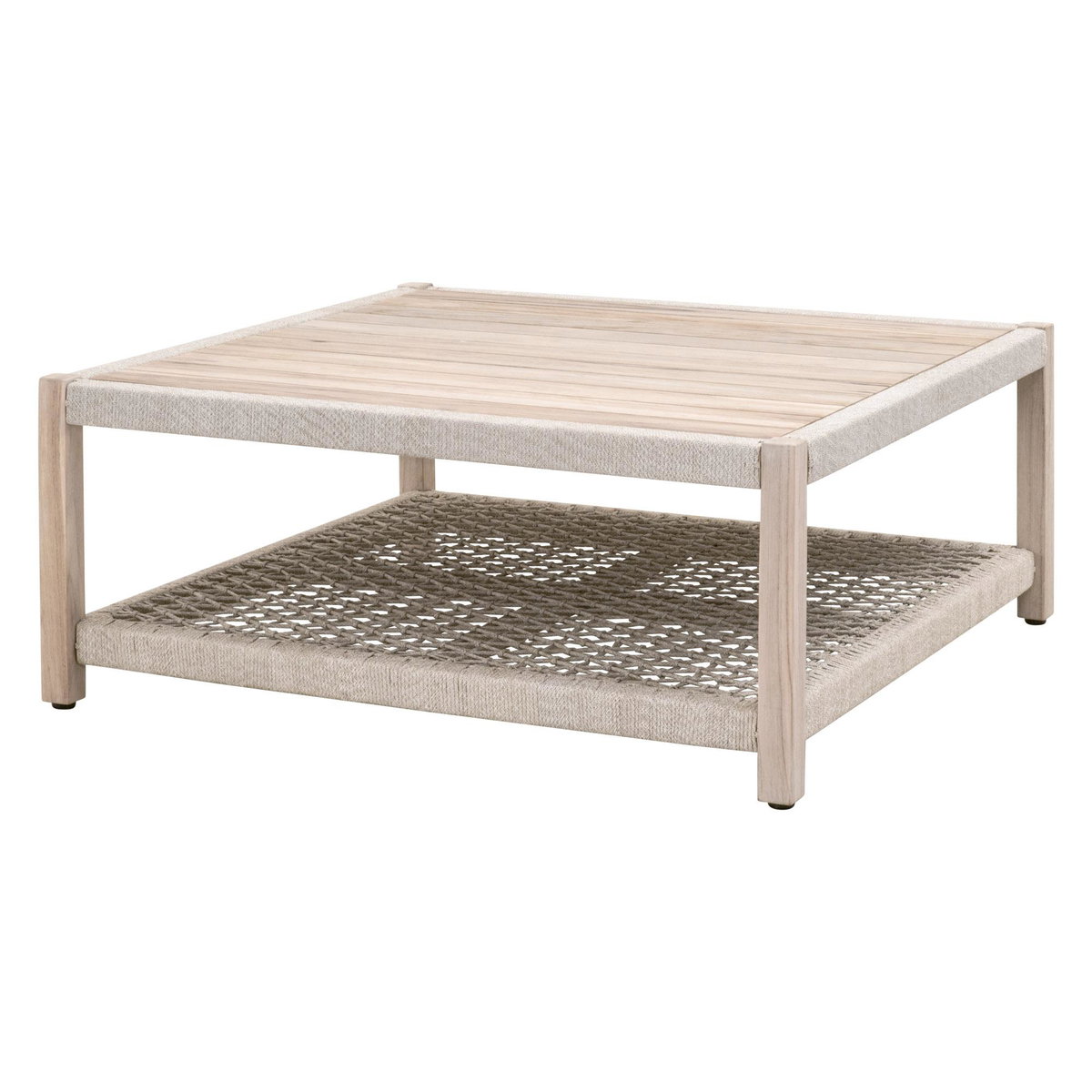 Wrap Outdoor Square Coffee Table, by Essentials for Living, 42.25" width x 17.75" height x 42.25" depth View 3