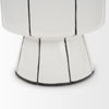 Dinah Large White with Black Stripes  Ceramic Vase, by Mercana, 9.84" length x 9.84" width x 15.94" height thumbnail 10