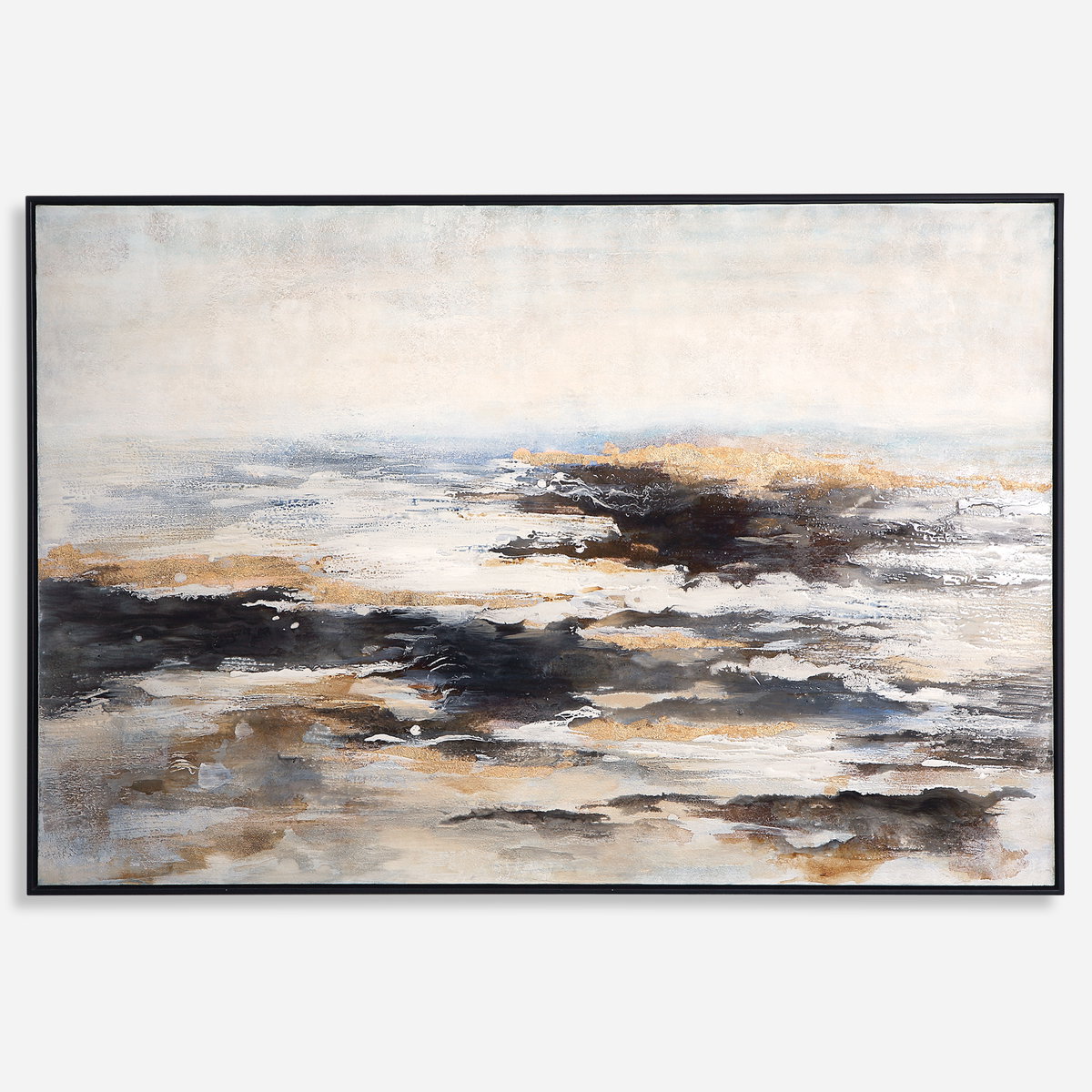 Aftermath Abstract Art, Painting by Uttermost, 61.37" width x 41.37" height x 1.75" depth View 1