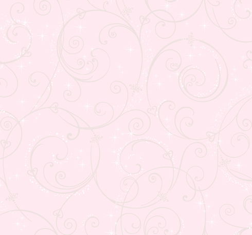 Disney Princess Perfect Scroll Gold Glitter Wallpaper