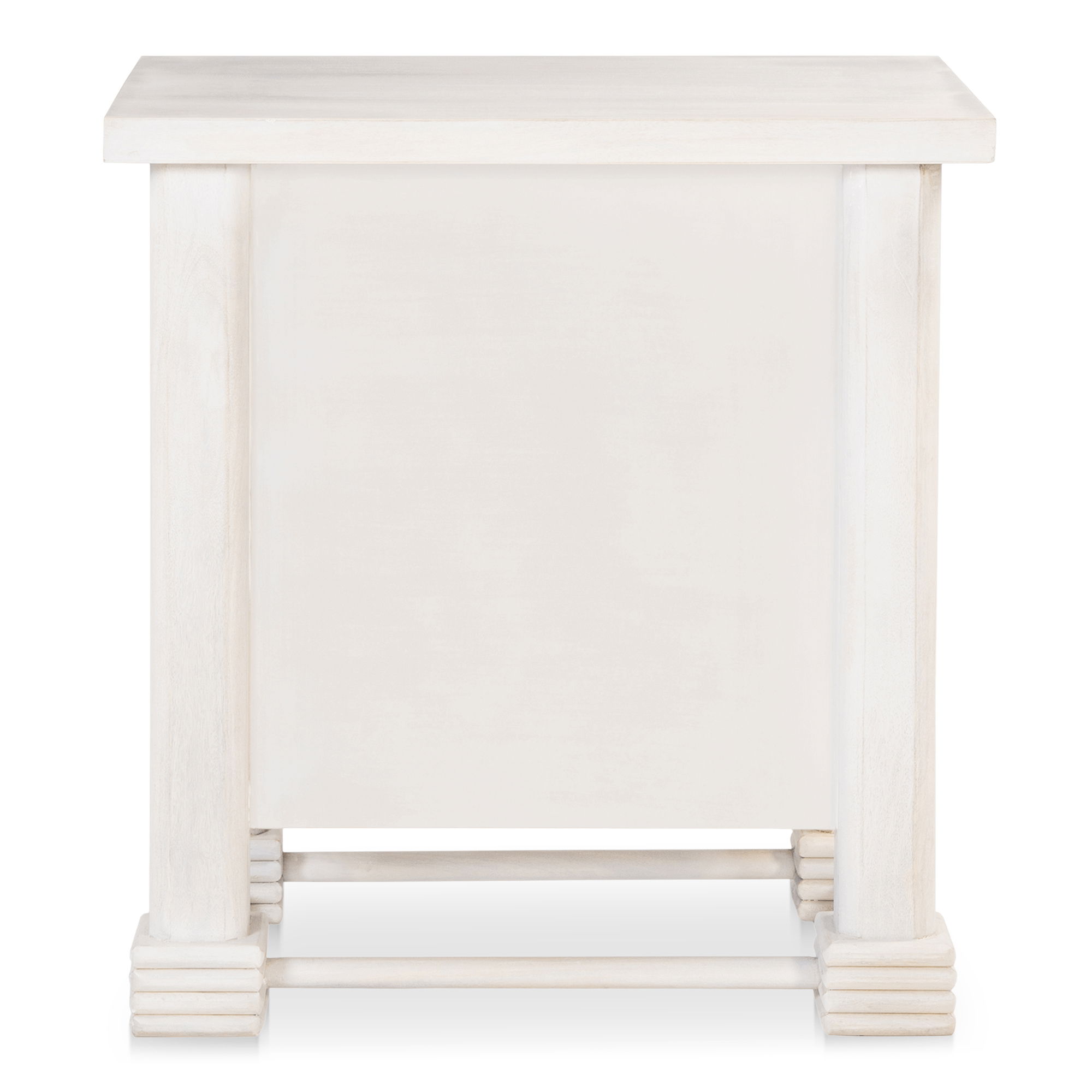 Clement Nightstand Whitewashed, by Moe's Home, 28" width x 30" height x 19" depth View 5