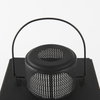 Gamfield  Large Black Metal and Glass Lantern, Lighting by Mercana, 6.1" length x 6.1" width x 16.73" height thumbnail 9