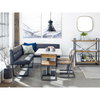Hanlon Dining Table Light Grey, by Moe's Home, 53" width x 29.5" height x 31.5" depth thumbnail 4