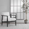 Brunei White Accent Chair, by Uttermost, 28.25" width x 32.5" height x 33.5" depth thumbnail 2