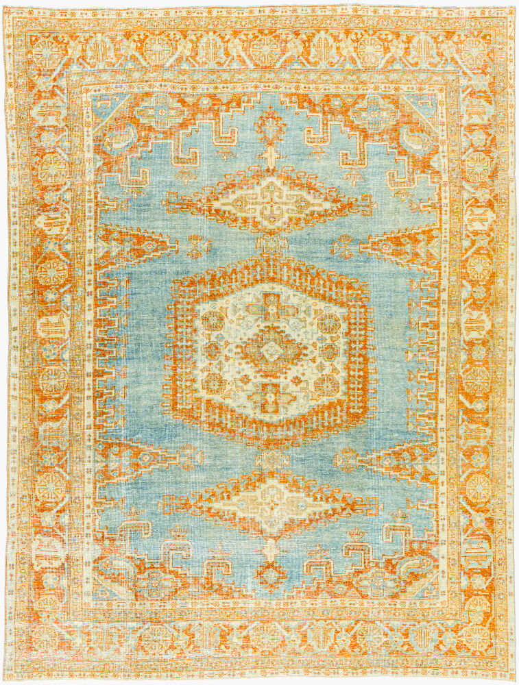 Antique One of a Kind Handmade Rug, by Surya, 10'10" length x 8'2" width