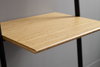 Santa Cruz Leaning Desk, Wheat, Shelving & Bookcase by Greenington, 25.2" length x 19" width x 76" height thumbnail 4