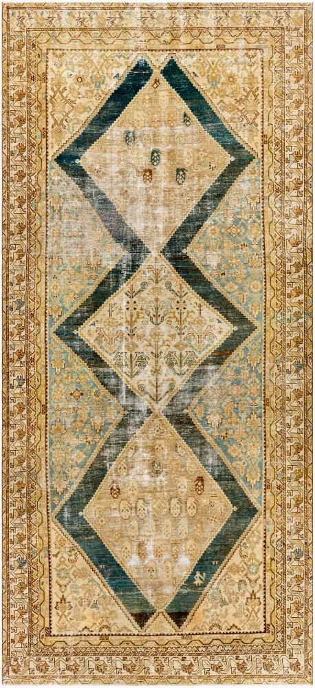 Antique One of a Kind Handmade Rug, by Surya, 13'4" length x 5'11" width