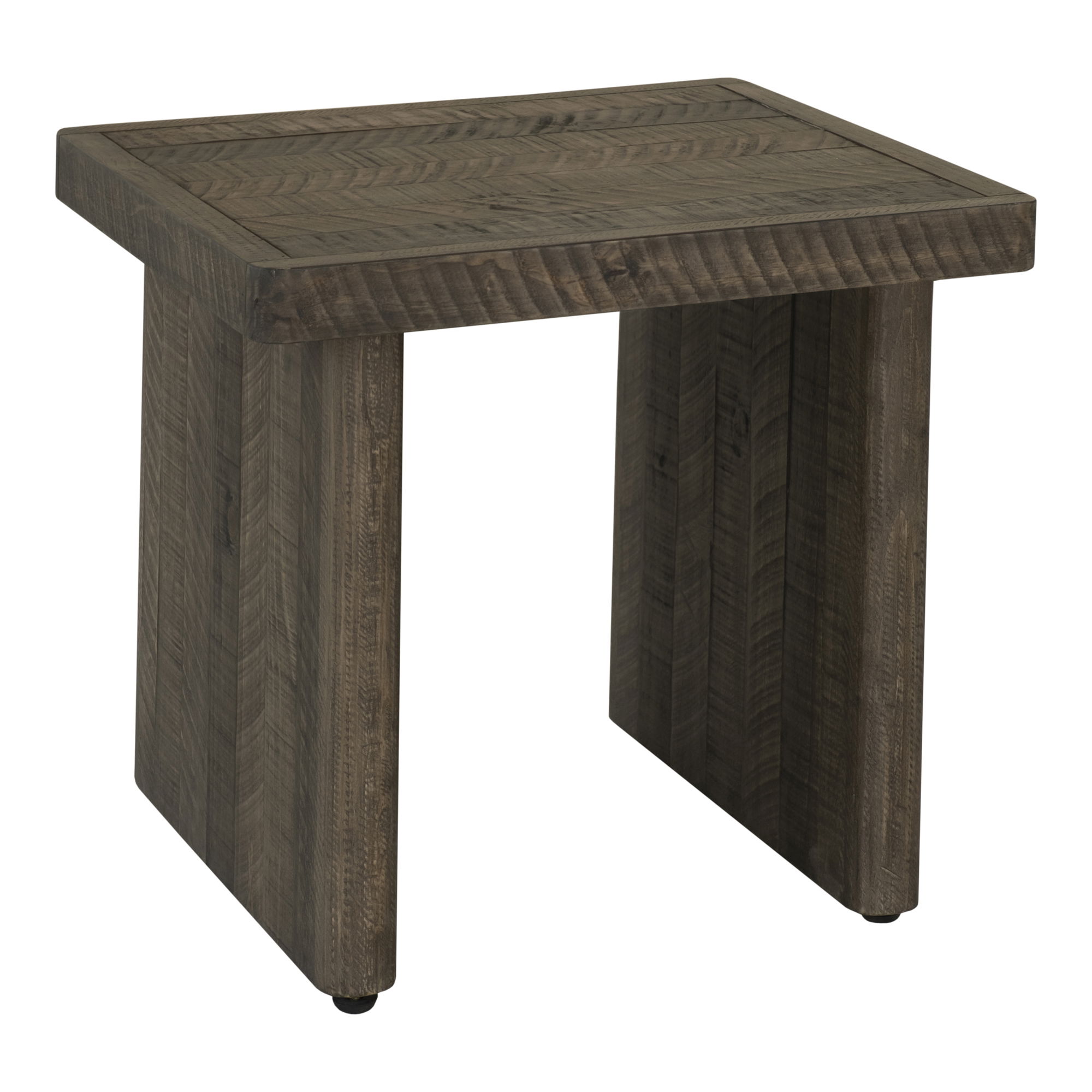 Monterey End Table Aged Brown, Side & End Table by Moe's Home, 21.5" width x 20" height x 21.5" depth View 2