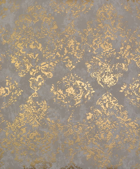 Stargazer Khaki & Gold Wallpaper