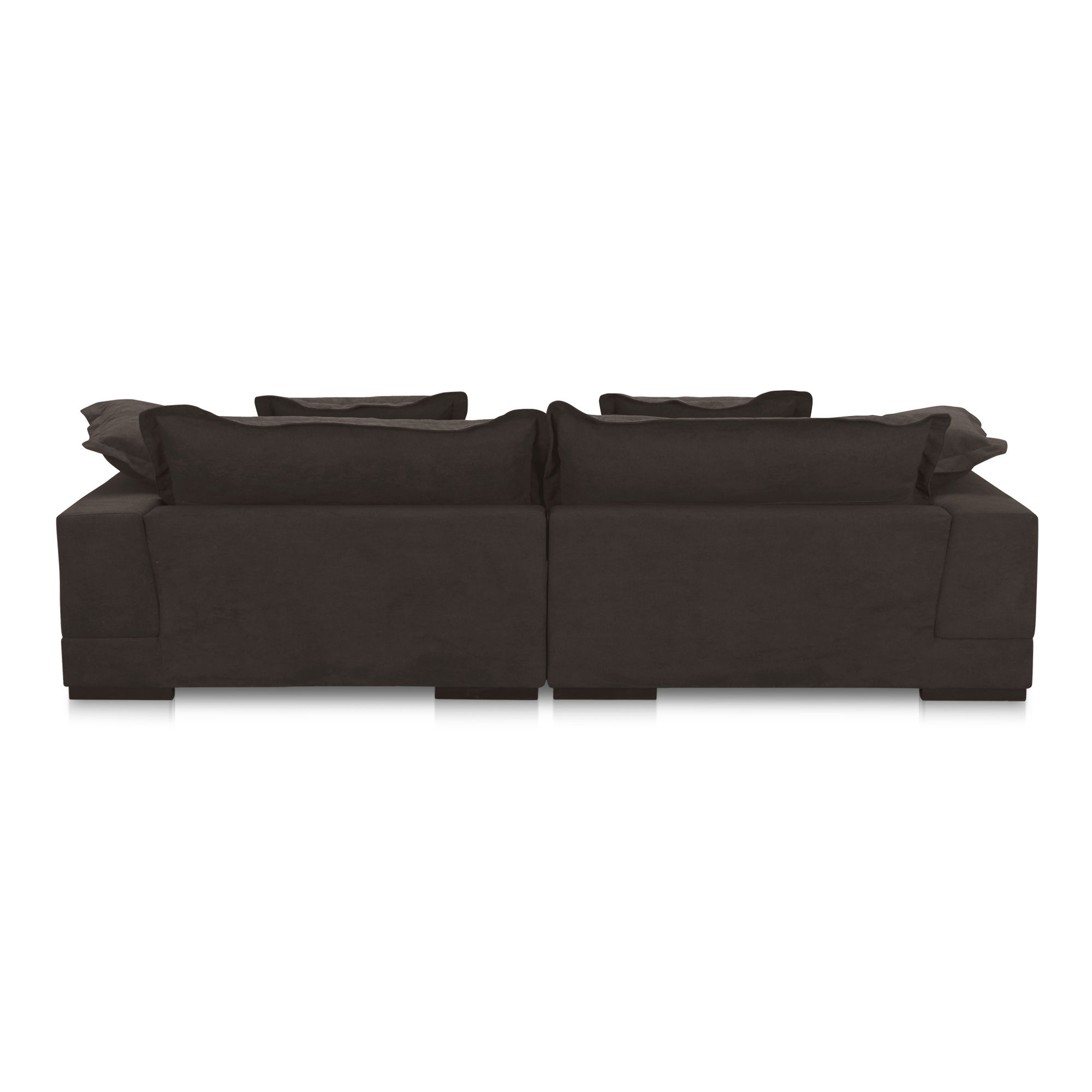 Daydream Sectional Dark Brown large image 
