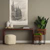 Jadine Set of 2 Medium Brown Wood with Black Metal Rectangle Frames, Planter by Mercana, 15" length x 12" width x 30" height thumbnail 2