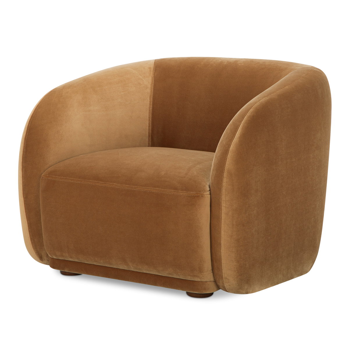 Faye Accent Chair Tan Faux Mohair, by Moe's Home, 37" width x 29.25" height x 33" depth View 2