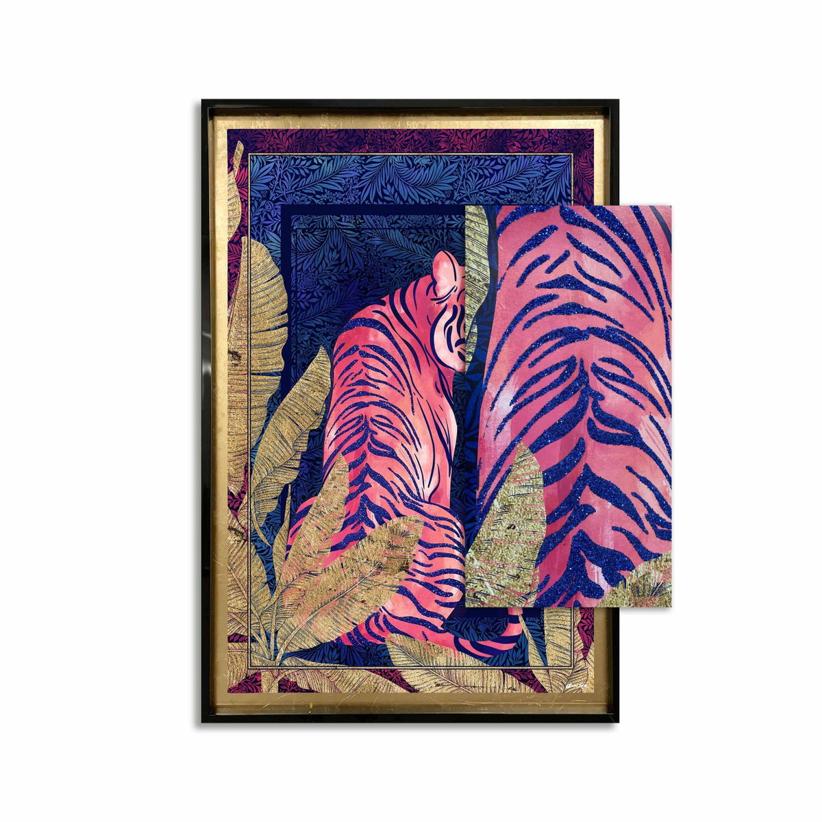 Deep Neon Jungle Cat (No Embellishment), Art by Oliver Gal,  30x45 View 5