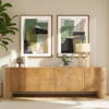 Maven Sideboard Light Natural, Sideboards & Buffet by Dovetail, 111.2" width x 33.75" height x 16.7" depth thumbnail 8