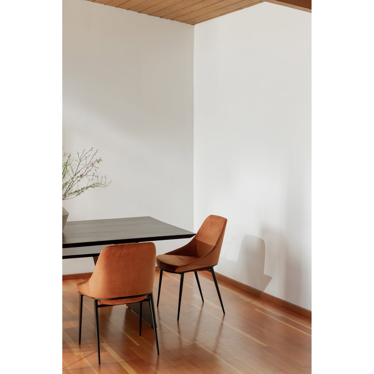 Sedona Dining Chair Amber - Set Of Two, by Moe's Home, 20" width x 31.5" height x 22" depth View 10