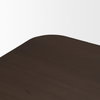 Welborn 72'L x 40'W Rectangular Dining Table | Modern | Dark Brown Wood | Seats 6, by Mercana, 72" length x 40" width x 30" height thumbnail 5