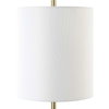Enigma Teal Blue Glass Buffet Lamp, Table Lamp by Uttermost, 9" width x 20" height x 9" depth thumbnail 6