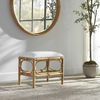 Laguna Small White Bench thumbnail 1
