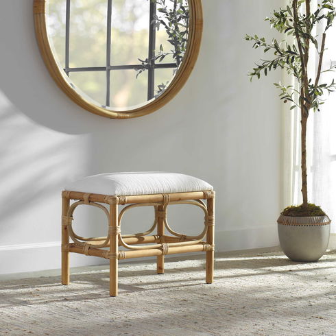 Laguna Small White Bench