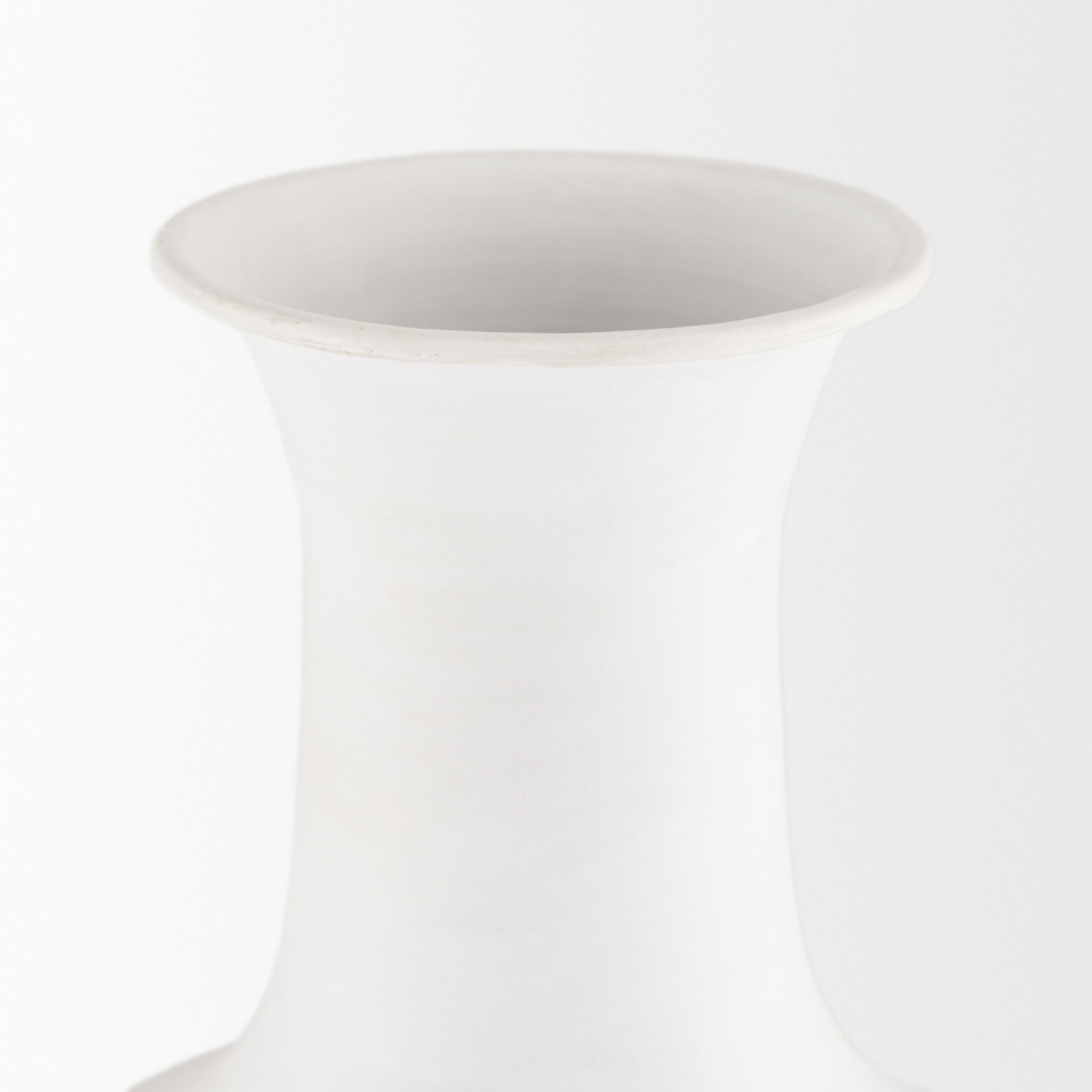 Toru Tall White with Grey Ombre Metal Vase large image 