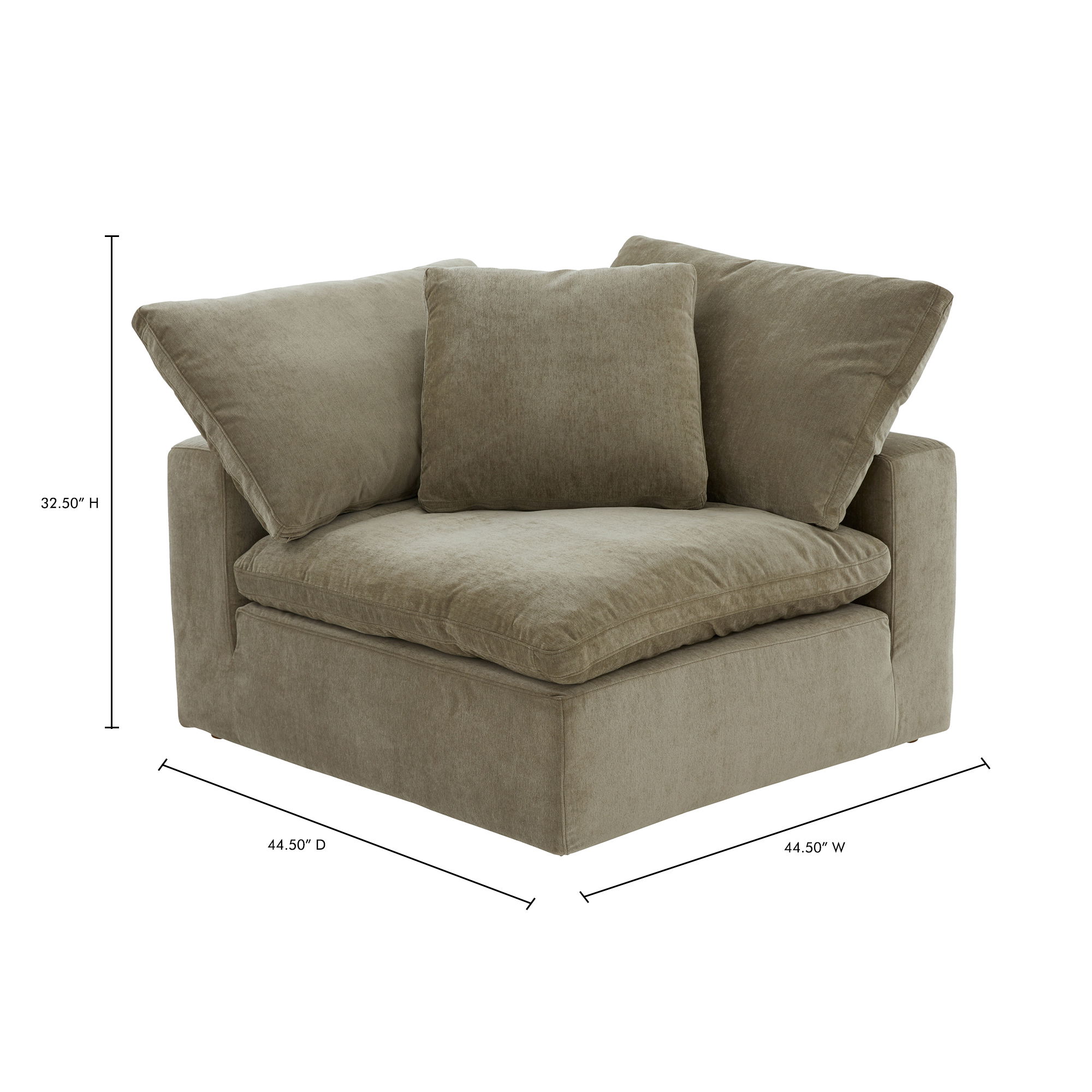 Clay Corner Chair Desert Sage large image 