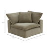 Clay Corner Chair Desert Sage thumbnail 12