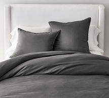 Online Designer Bedroom TENCEL(TM) Essential Duvet Cover, King/Cal. King, Charcoal