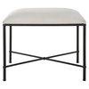 Avenham Small Black Framed Bench, Benche by Uttermost, 24" width x 20" height x 16" depth thumbnail 1