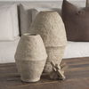 Rundal Large Beige Paper Mache Vase, by Mercana, 12" length x 12" width x 18" height thumbnail 3