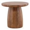 Armstrong Side Table Natural, Side & End Table by Dovetail, 24" width x 22" height x 24" diameter x 24" depth thumbnail 1