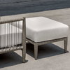 Borneo White Cushion Outdoor Ottoman, by Uttermost, 2'1.95" width x 1'4.5" height x 1'10" depth thumbnail 6
