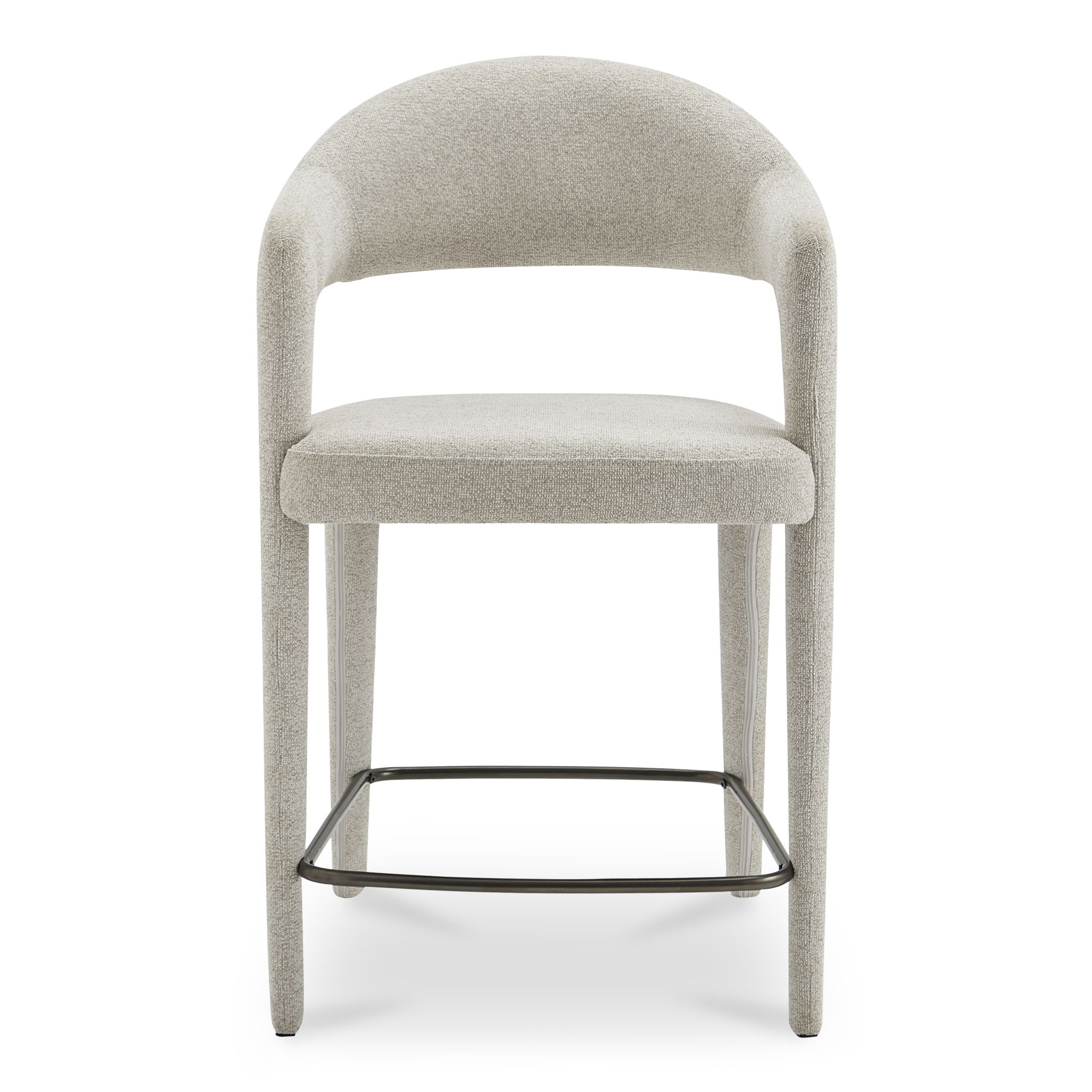 Martens Counter Stool Beige, Counter & Bar Stool by Moe's Home, 23.6" width x 39" height x 23.3" depth View 1