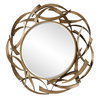Cutting Edge Bronze Round Mirror, by Uttermost, 4'7" width x 4'7" height x 2.5" depth thumbnail 5