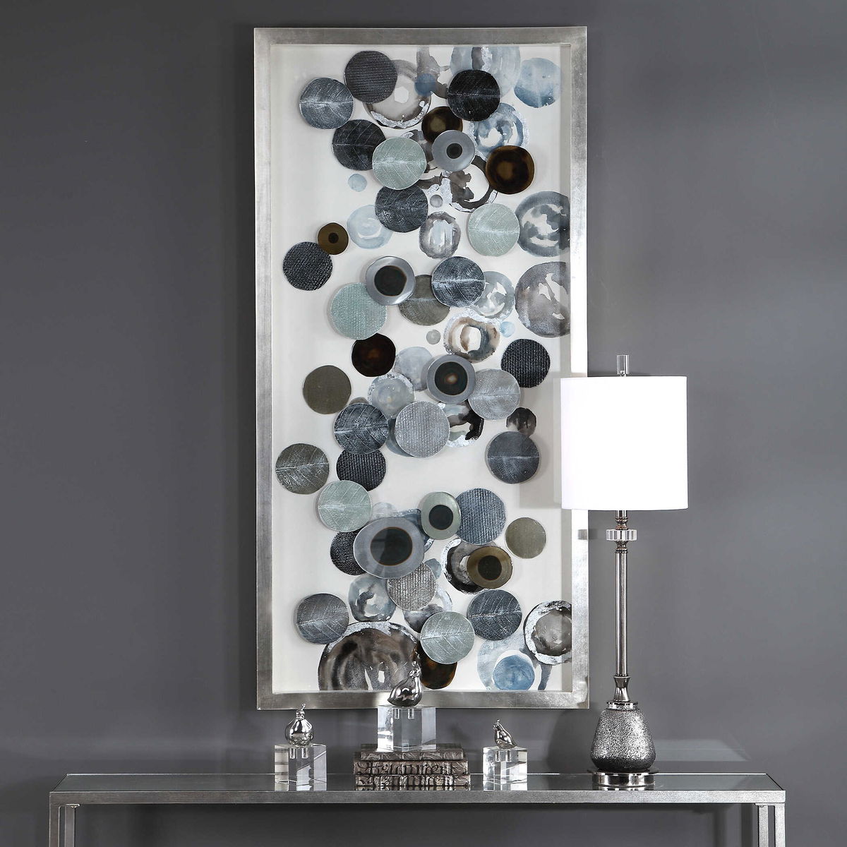 Kella Modern Shadow Box, Art by Uttermost, 58.5" width x 28.5" height x 2.2" depth View 2