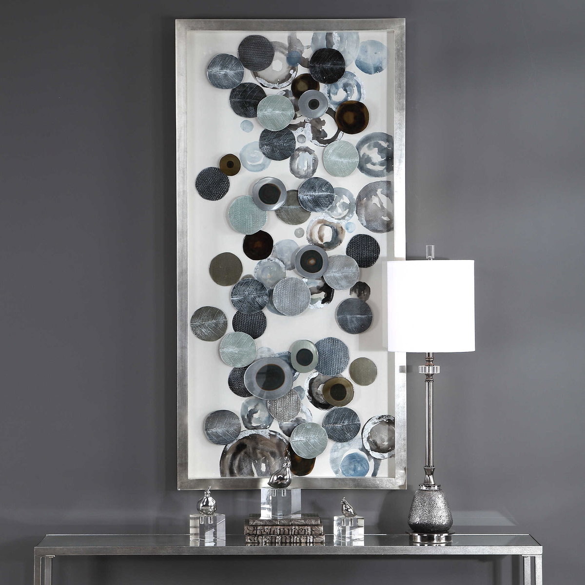 Kella Modern Shadow Box, by Uttermost, 4'10.5" width x 2'4.5" height x 2.2" depth View 2
