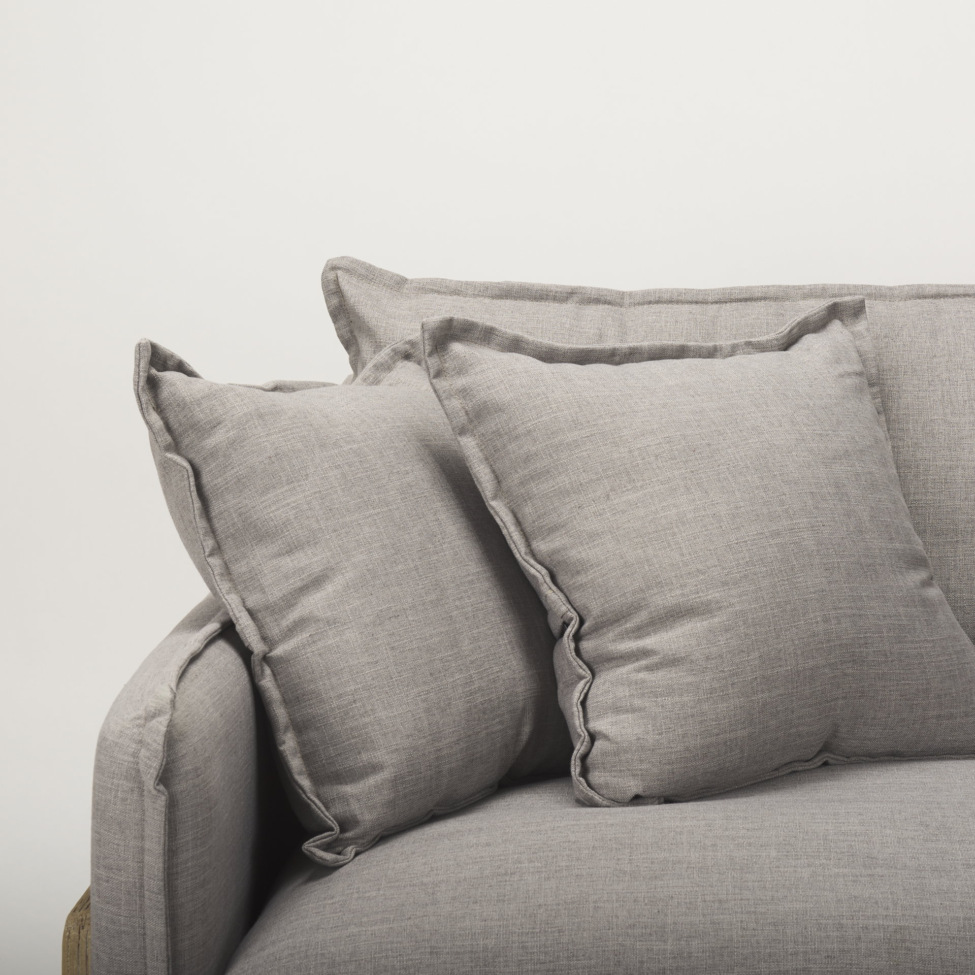 Roy I 84' Flint Gray Upholstered Three Seater Sofa, Sofas & Sectional by Mercana, 83.86" length x 40.94" width x 32.87" height View 9