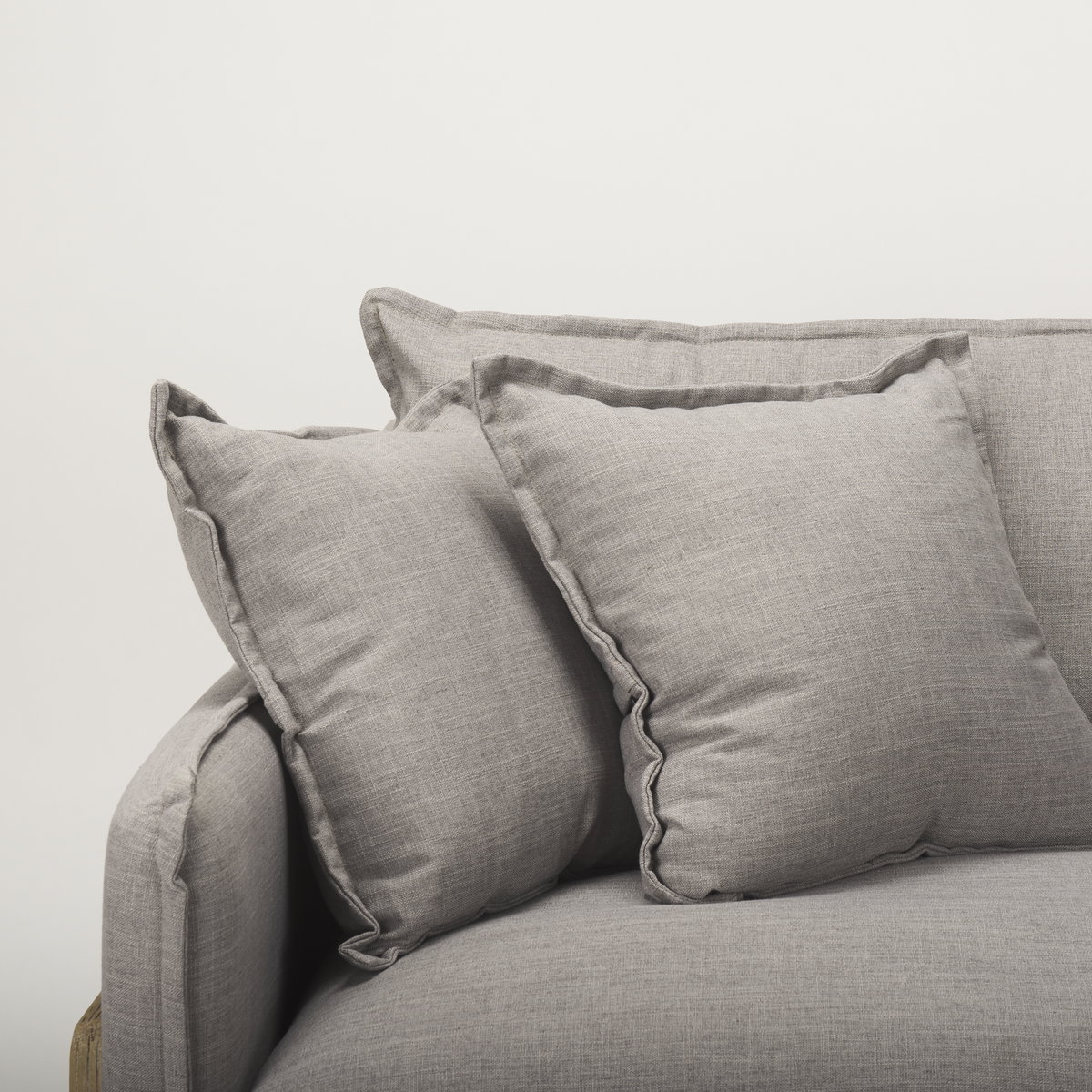 Roy I 84' Flint Gray Upholstered Three Seater Sofa, Sofas & Sectional by Mercana, 83.86" length x 40.94" width x 32.87" height View 9