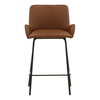 Zamar Counter Stool Set of 2 Saddle, Counter & Bar Stool by Dovetail, 21.5" width x 37.5" height x 20" depth thumbnail 2